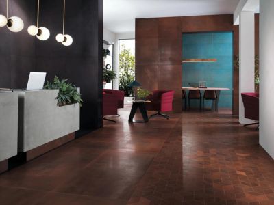 Sparkling Chocolate colored porcelain tiles–Authentic Brown